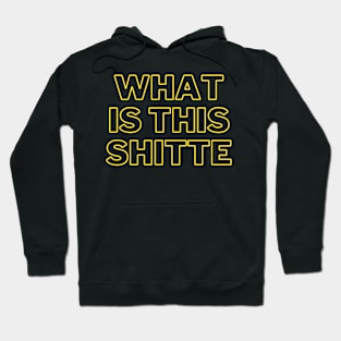 WHAT IS THIS SHITTE FUNNY HUMOROUS SARCASM Hoodie